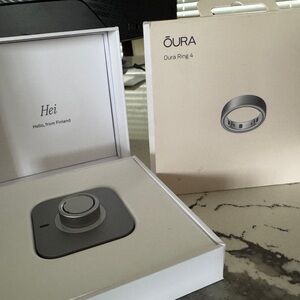 Oura Brushed Silver Ring